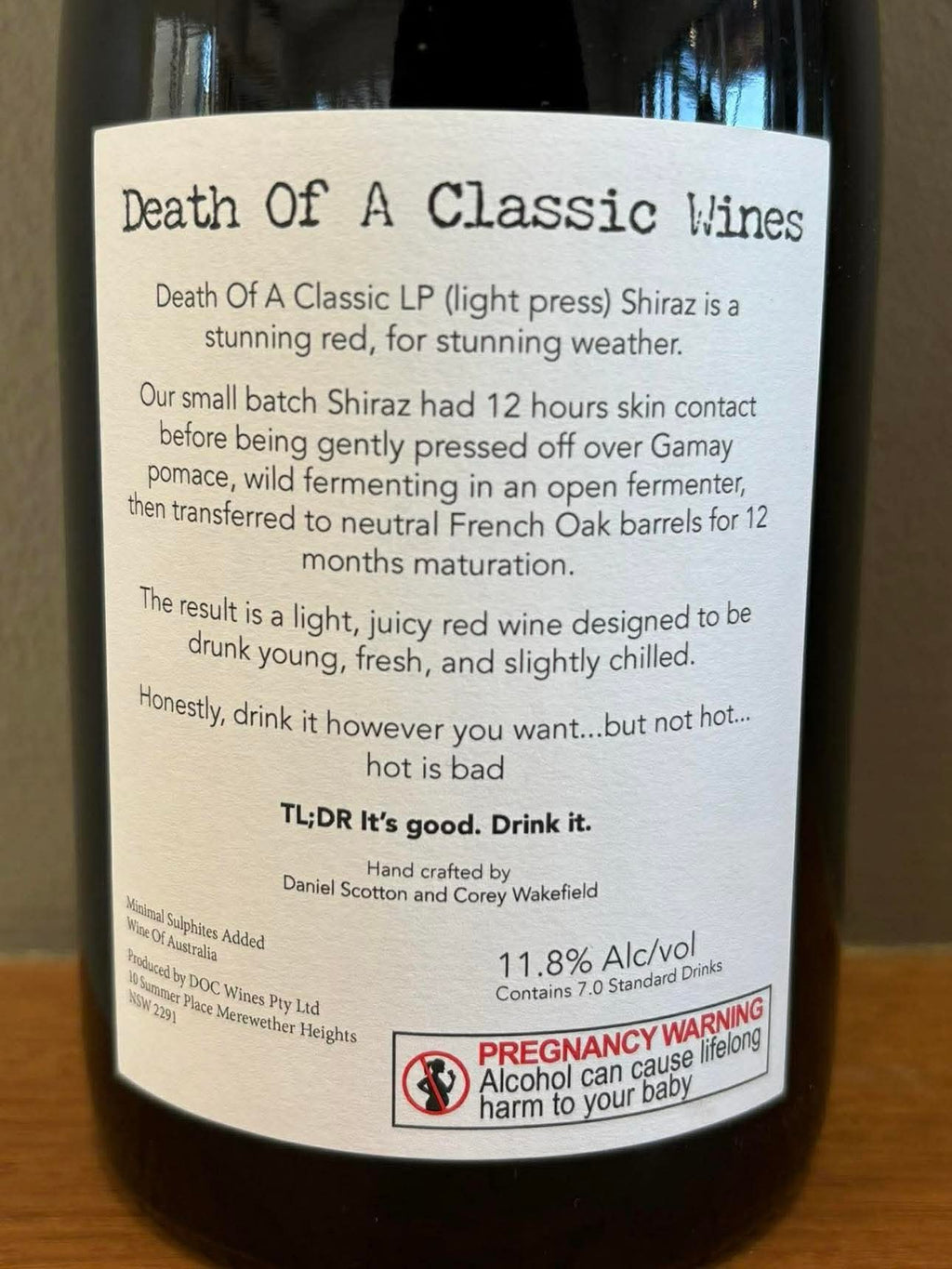 2025 LP Shiraz